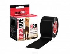 Кинезио тейп 5см*5 м (хлопок)  Rocktape (черный) Н2О