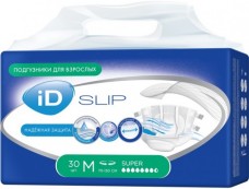Подгузники для взрослых iD SLIP, размер M (70-130см) № 30