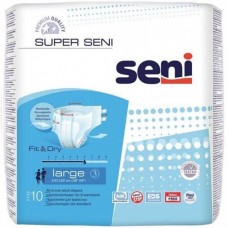 Подгузники Super Seni large р.3 100-150 см.  10 шт.